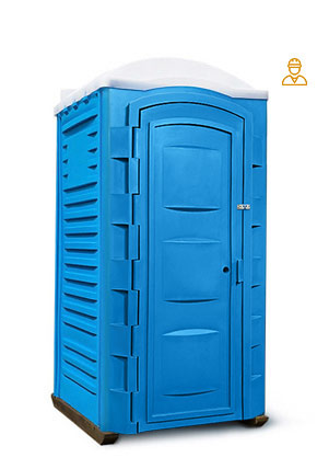 Туалетная кабина «Стандарт» — лучший вариант для строительных площадок.